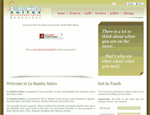 Tablet Screenshot of labambasuites.com